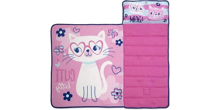 Baby Boom Funhouse Cute Kitty Cat Nap Mat Set