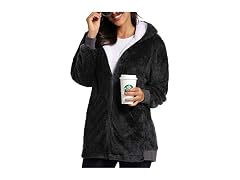 Caissip (XXL) Fleece Coat For Women,Women's Coat