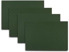 Dainty Home Placemats Set 12" X 18" Table Mats Set Green