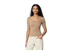Amazon Essentials Women Half Sleeve Square Neck Tee
