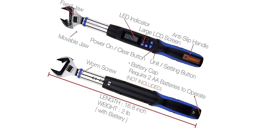Summit Tools Digital Torque Wrench