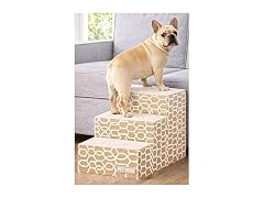 Pet Gear Pet Step III Pet Stairs, Cream Line Trellis Soft Step