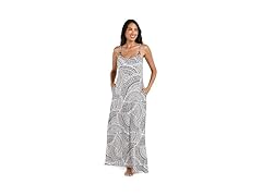La Blanca Women (M) Maxi Dress Swimsuit