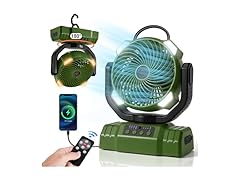 Odoland Portable Fan LED Rechargeable