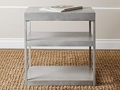 Sangster Antiqued Grey 3 Shelf Console Table