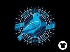 Blue Canary Birdhouse