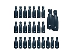 Konokyo 24 Pack 12 oz Water Bottle Navy Blue