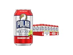 18PK Polar Seltzer Water Cranberry Lime, 12 fl oz