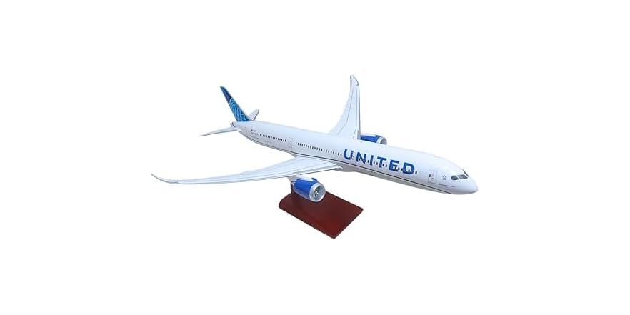 SkyMarks United 787-10 1/100 Scale Model Airplane
