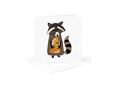 3dRose Greeting Card - Funny Cute Raccoon