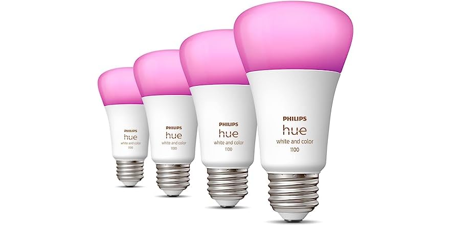 (4Pk) Philips Hue White & Color A19