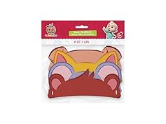 Assorted Cocomelon Paper Elastic Headbands (4Pk)