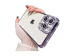 AmazFCCY Glitter Plating Case for iPhone