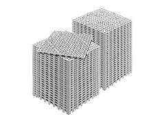 Interlocking Tile 55PCS Grey, Drainage Tiles 12"