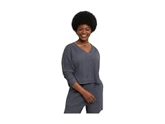 Hanes Women (XL) Originals Ottoman Crop Top Fleece