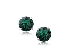 14K White Gold Birthstone -May