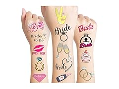 100 PCS Funny Bride Tribe Temporary Tattoos'