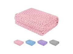 Rest-Eazzzy Baby Blanket Flannel, (Pink 25" x 32")