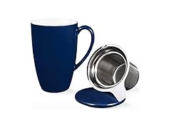 Vossfamul Tea Cup with Removable Infuser and Lid, 16 Oz 