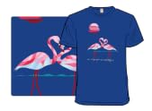 Flamingos in a Romantic Mood
