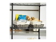 Suptinwear Waterproof & Washable Plastic Woven Basket