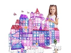 KukuFun 154 Piece Set Princess Castle Magnetic Tiles