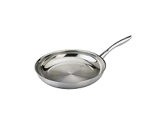 Black Cube Stainless Steel Cookware, Fry Pan, 12.5-Inch Diameter