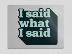 I Said What I Said 11" x 14" Metal Poster