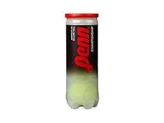 Penn Championship Tennis Balls - Regular Duty Felt Pressurized Tennis Balls - 1 Can, 3 Balls (Open Box)