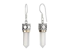 Greg Anthony Bali Genuine Pink Quartz Earrings