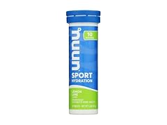 10Ct Nuun Beverage Tube Lemon Lime Tablet