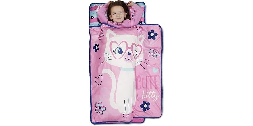 Baby Boom Funhouse Cute Kitty Cat Nap Mat Set