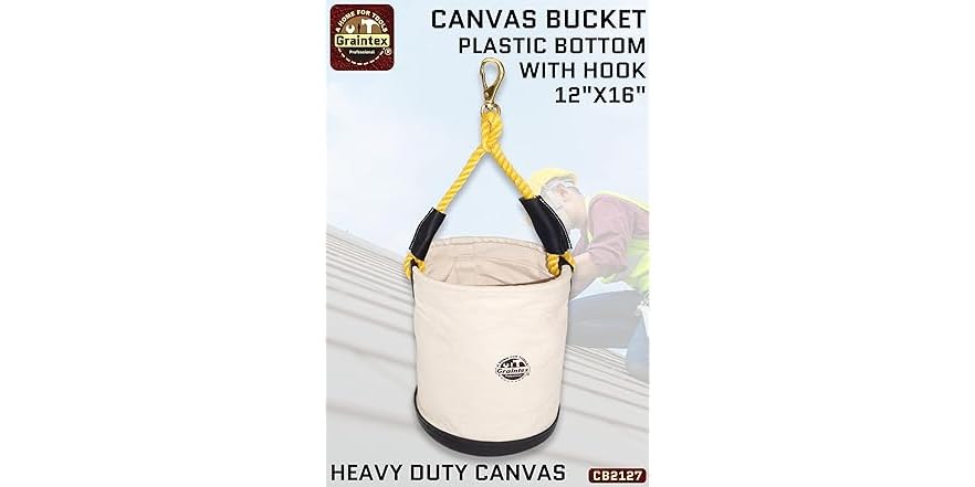 Graintex CB2127 Utility Canvas Bucket Pl