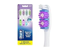 Oral B 3D White Stain Eraser 4 Count Soft Manual