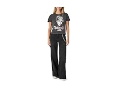 Forever 21  (28) Wide-Leg Wallet-Chain Jeans