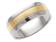 Men's Two-Tone Titanium Ring