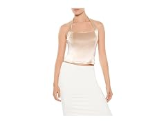 Forever 21 Women (S) Satin White Top