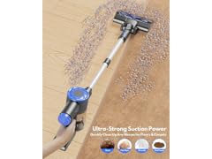 HOTAWELI Cordless Vacuum Cleaner - Gray/Blue