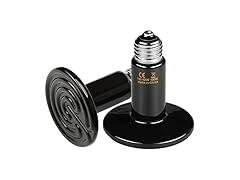 HealSmart Reptile Heat Lamp 100W 2-Pack Heat Emitter