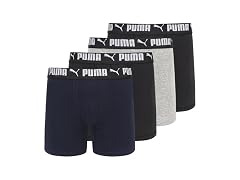 PUMA Men's 4-Pack Cotton Stretch Boxer Briefs
