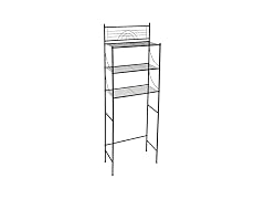 Bath Bliss 3-Tier Over Toilet Rack Black