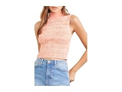 Forever 21  (S) Marled Mock Neck Top Orange