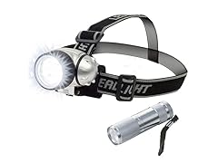 2 -12 LED Headlamp & 6 LED Flashlight