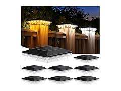 Brightever 8-Pack Solar Post Cap Lights