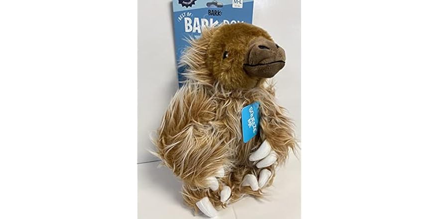 Bark Gordon Sloth Plush Dog Toy