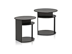 Furinno JAYA Oval End Table Set of 2