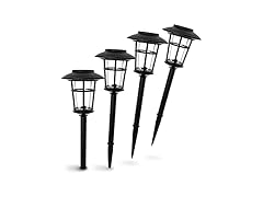 Landia Home ELJ7606G 4PK Solar Pathway Light