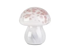 Amber Glass LED Mushroom Light
