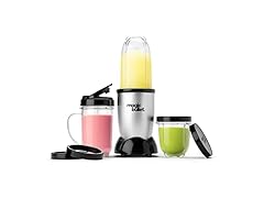 Magic Bullet Blender, Small, Silver, 11 Piece Set