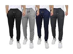 3PK Mens Asst French Terry Jogger Pants